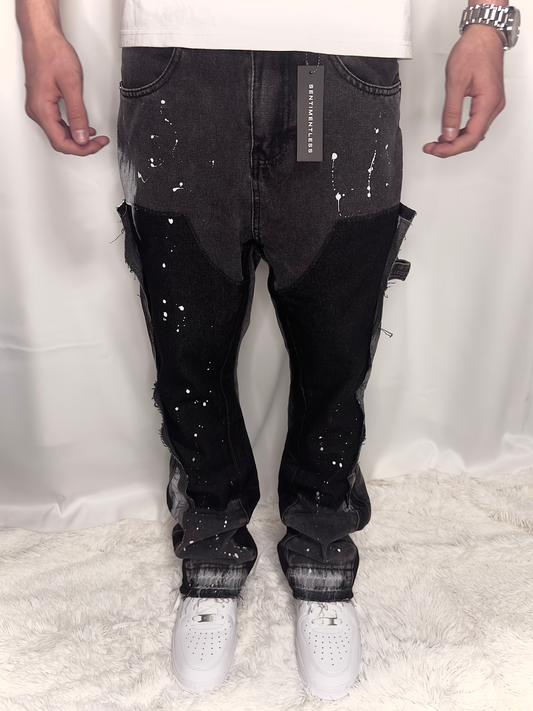 Flared Jeans Unisex - Black