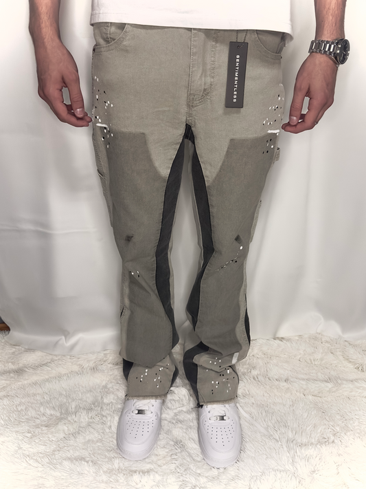 Flared Jeans Unisex - Gray